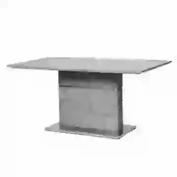 Large 1.6m to 2.2m Concrete Effect Extending Dining Table 
